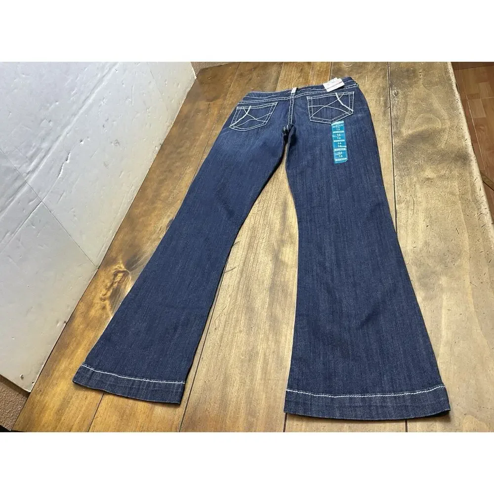 Ariat Real Girls Mid Rise Trouser Jeans 16 Embroidered Western Cowgirl NWT